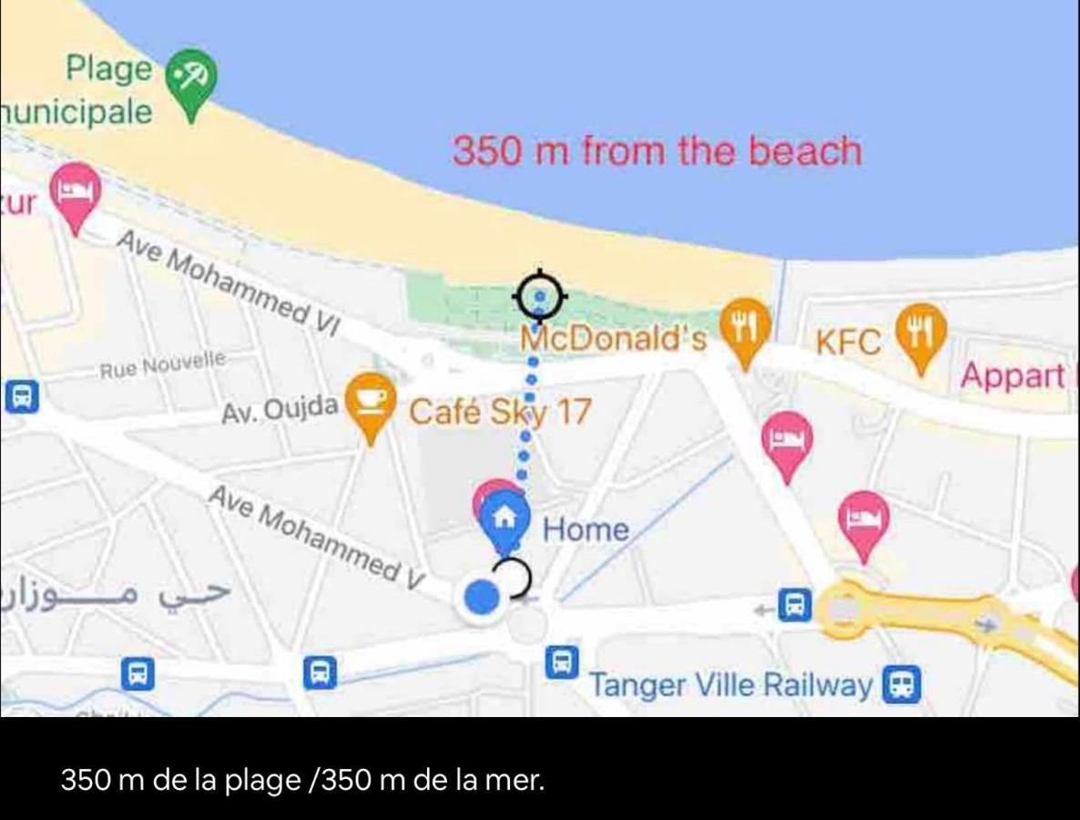 Joli Studio Vue Sur Mer - Gare Tgv Tangeri Esterno foto